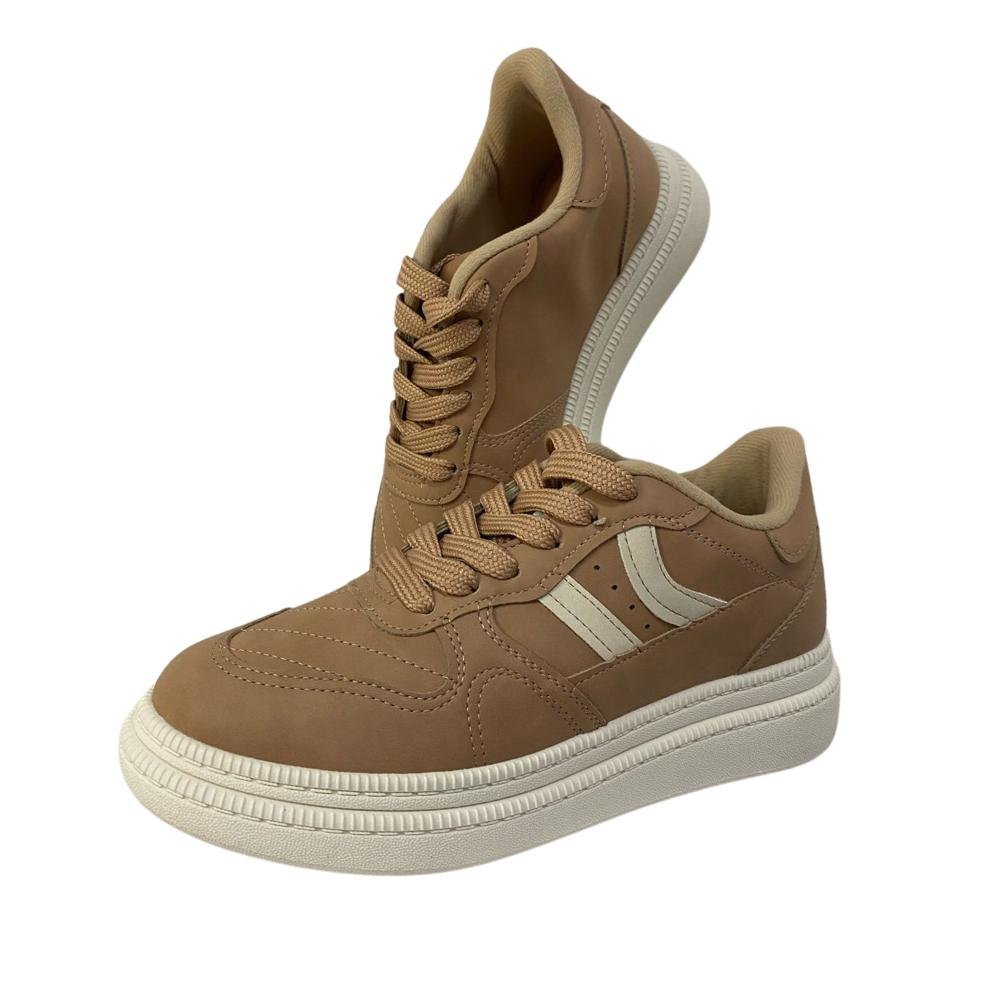 TÊNIS MOLECA CASUAL REF:5816.101 FEMININO Nude/Branco 3
