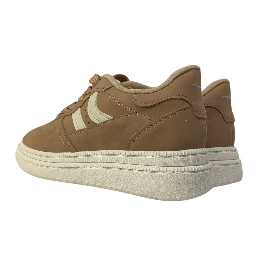 TÊNIS MOLECA CASUAL REF:5816.101 FEMININO Nude/Branco 4