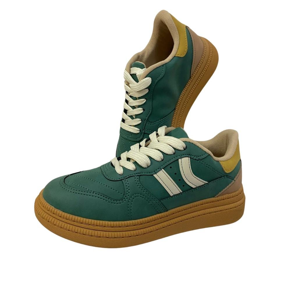 TÊNIS MOLECA CASUAL REF:5816.101 FEMININO Verde Escuro/Nude 3