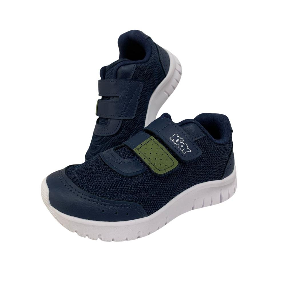 TÊNIS KIDY ULTRA FLEX CALCE FÁCIL REF: 4450008 MENINO Marinho/Verde 3