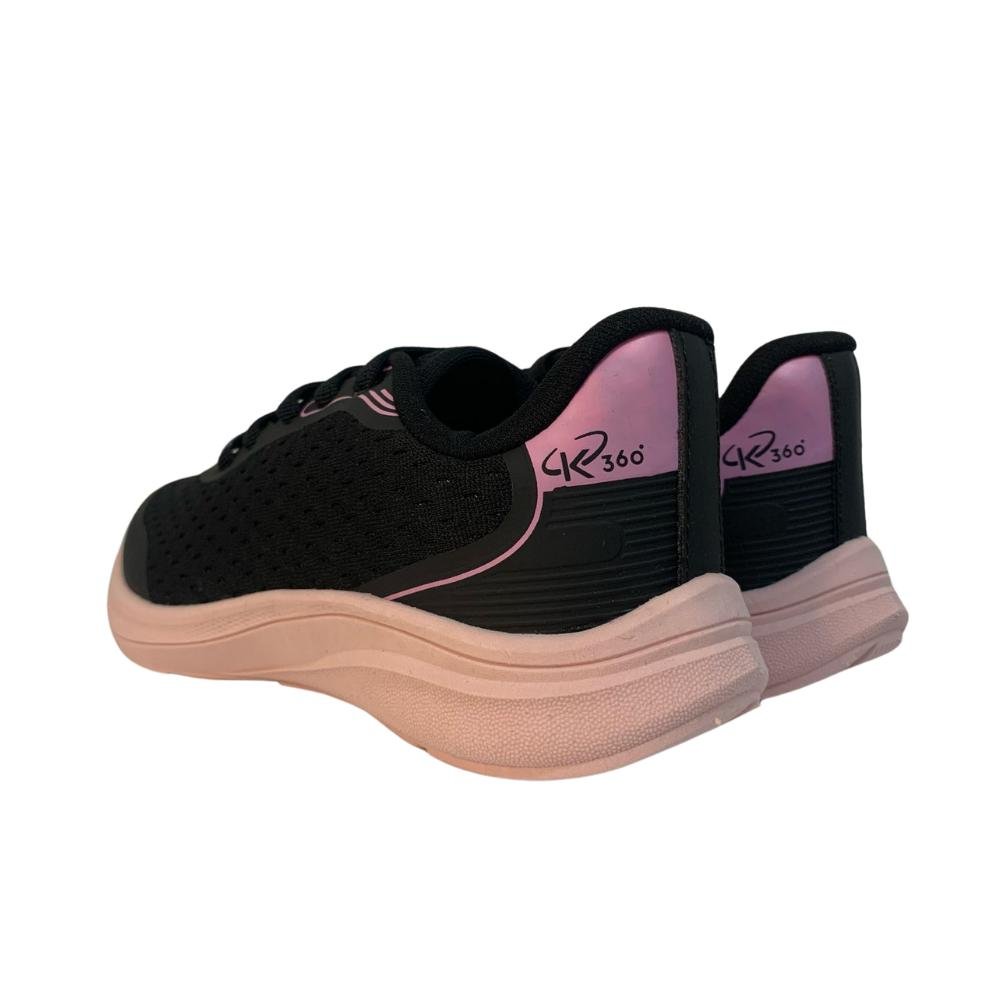 TÊNIS KIDY ENERGY 2 CADARÇO REF: 4531002 MENINA Preto/Rosa Chiclete 4