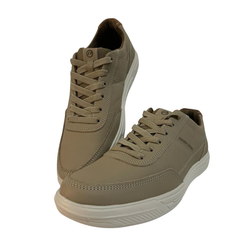 SAPATÊNIS PEGADA CADARÇO REF: 110410 MASCULINO Areia/Conhaque 4