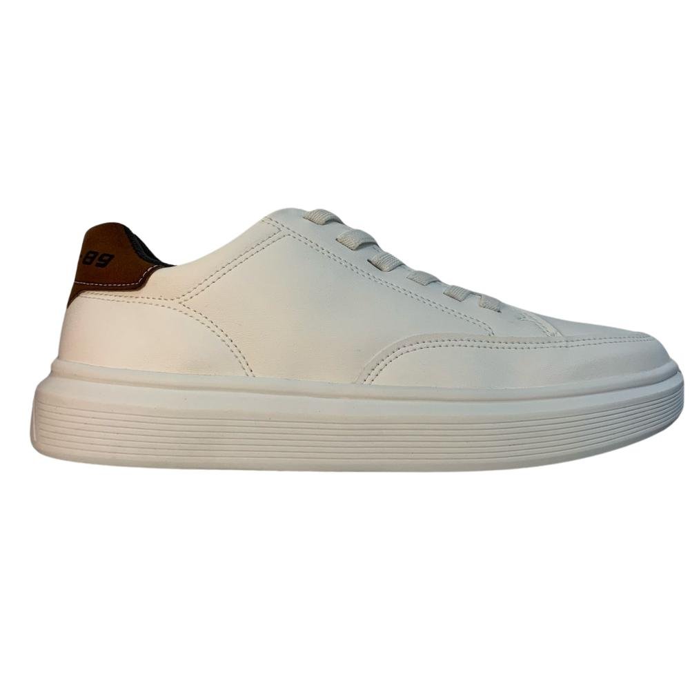 SAPATÊNIS PGD CALCE FÁCIL REF: 172103 MASCULINO Branco/Pinhão 1