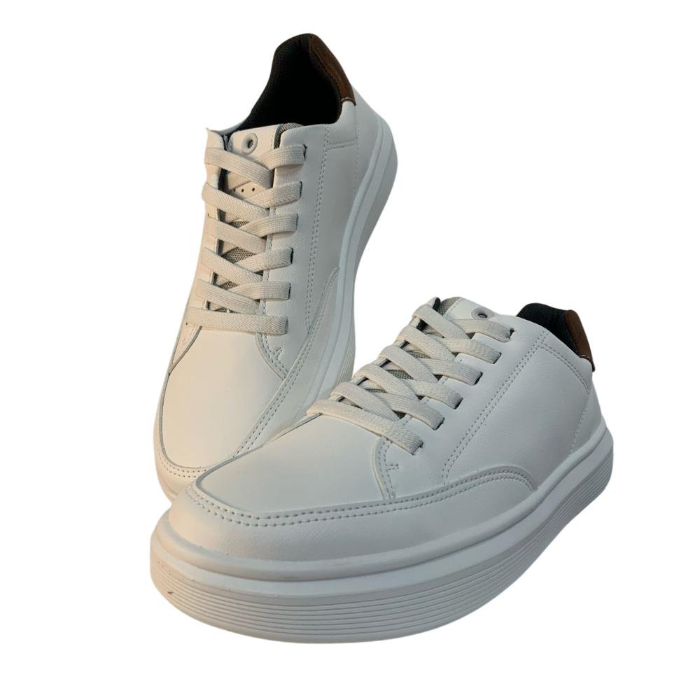 SAPATÊNIS PGD CALCE FÁCIL REF: 172103 MASCULINO Branco/Pinhão 3