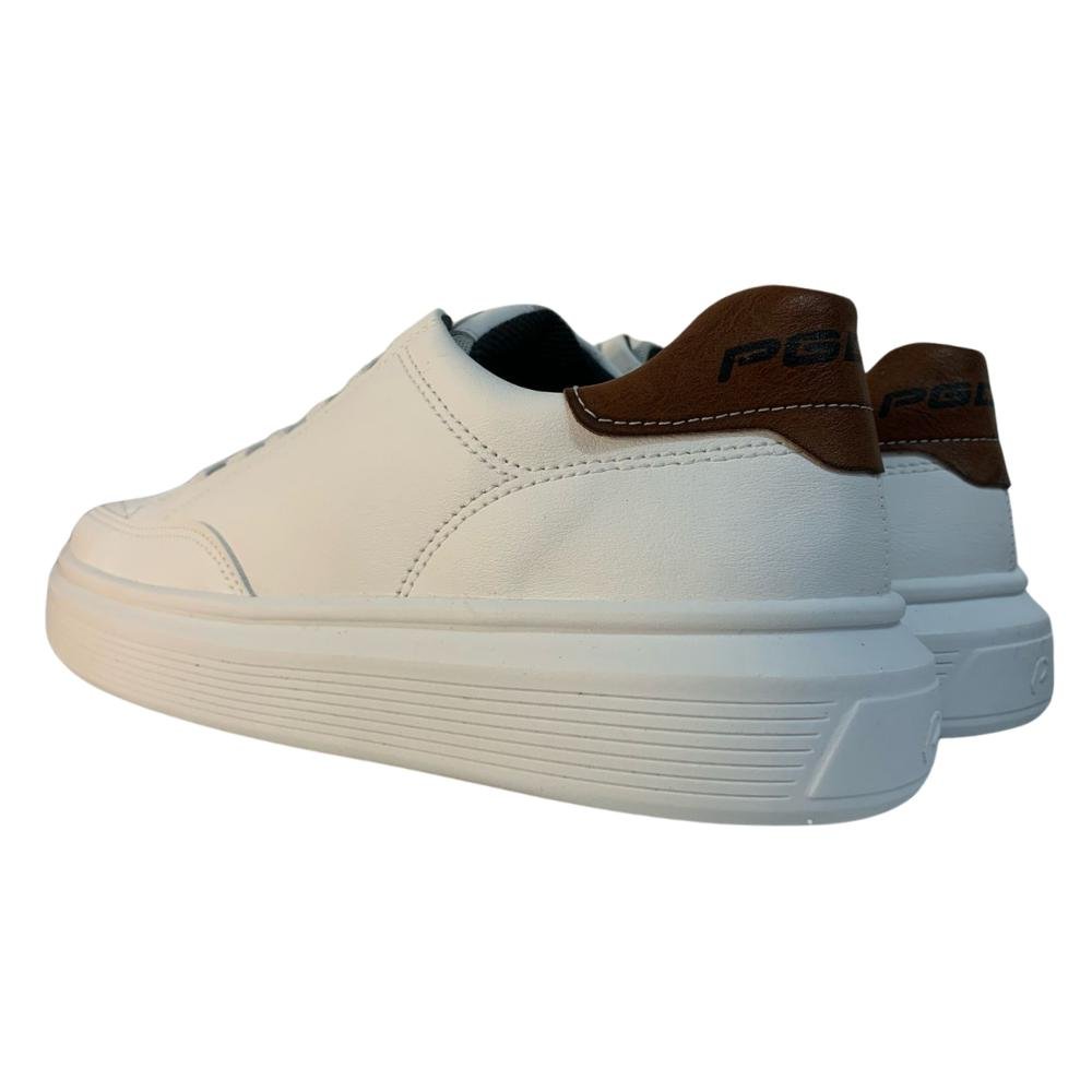 SAPATÊNIS PGD CALCE FÁCIL REF: 172103 MASCULINO Branco/Pinhão 4