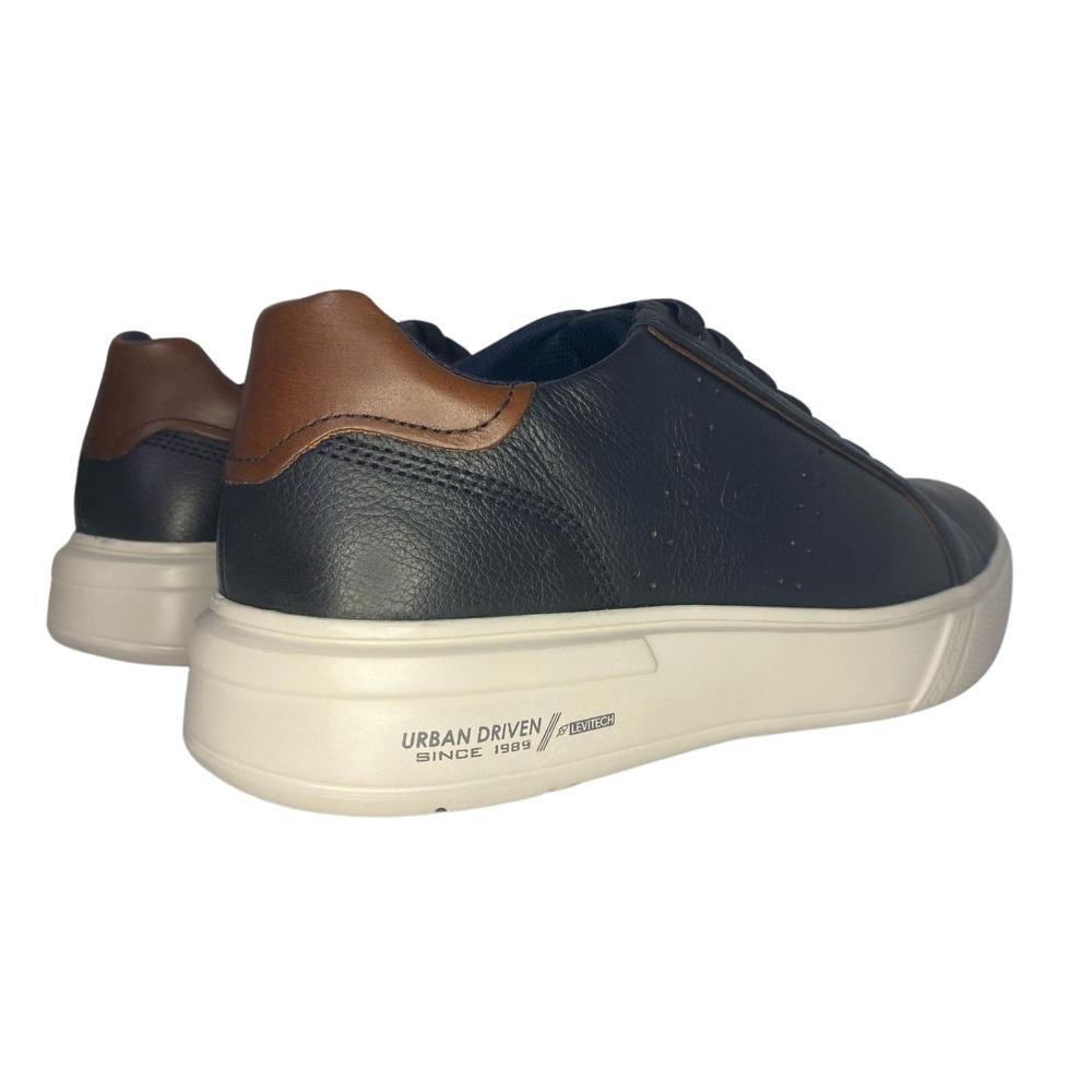 SAPATÊNIS PEGADA CASUAL REF: 111901 MASCULINO Preto/Conhaque 4