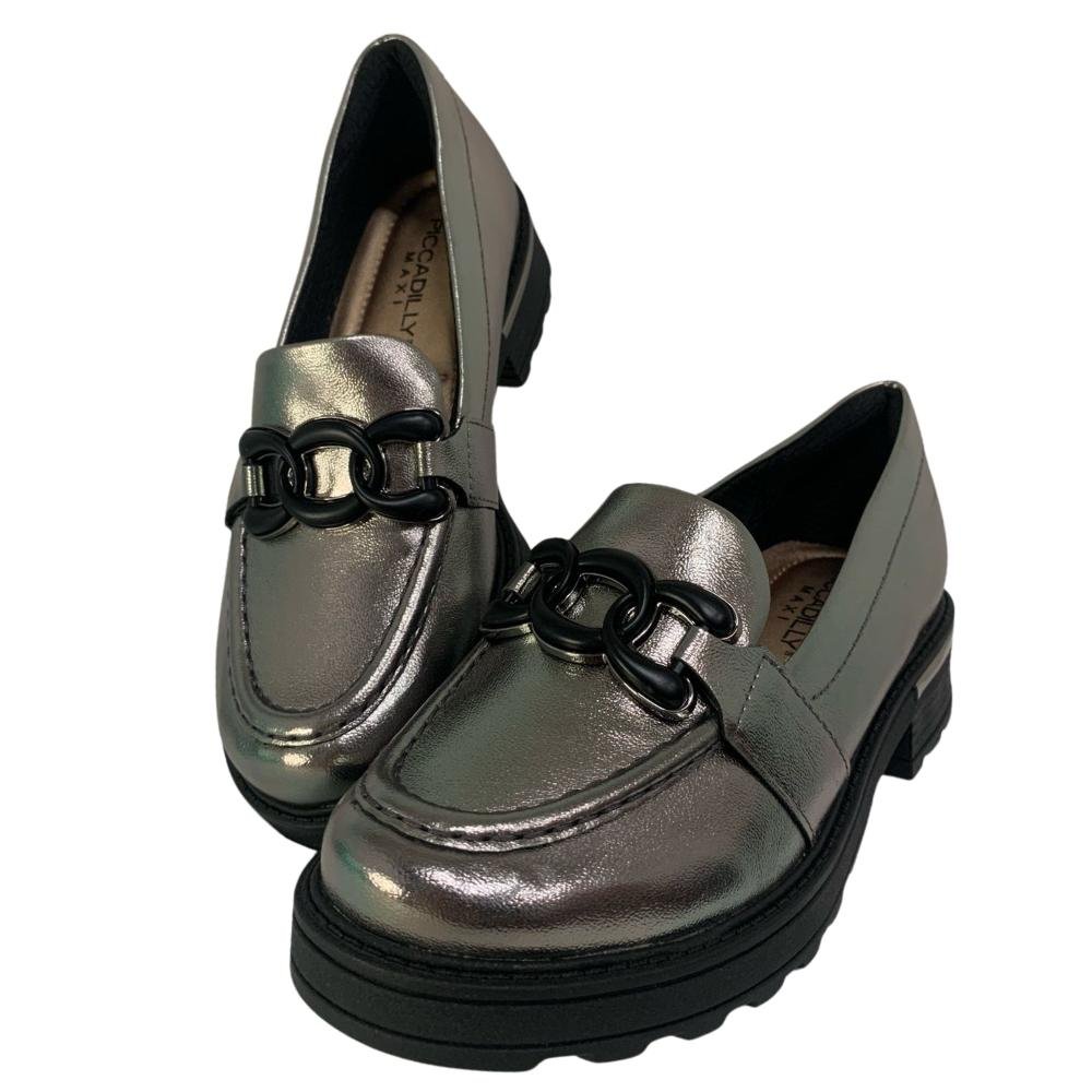 SAPATO PICCADILLY CALCE FÁCIL REF: 735036 FEMININO Pewter 3