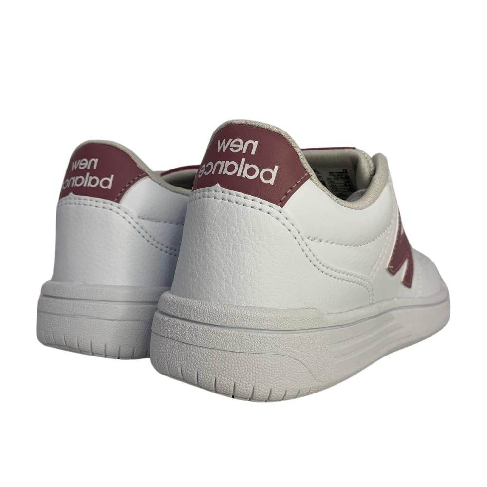 TÊNIS NEW BALANCE CADARÇO REF: BB80FA8 FEMININO Branco/Rosa 4