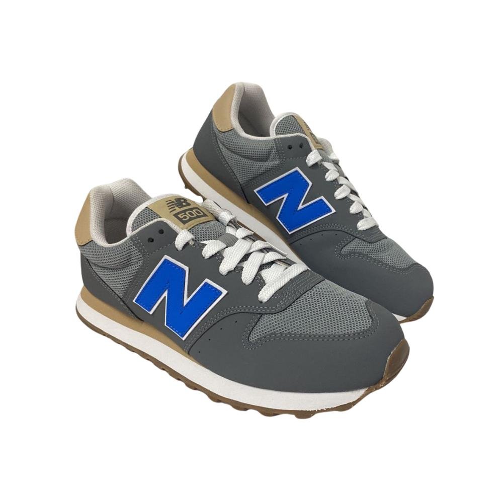 TÊNIS NEW BALANCE CASUAL REF: GM500KB2 MASCULINO Cinza 3