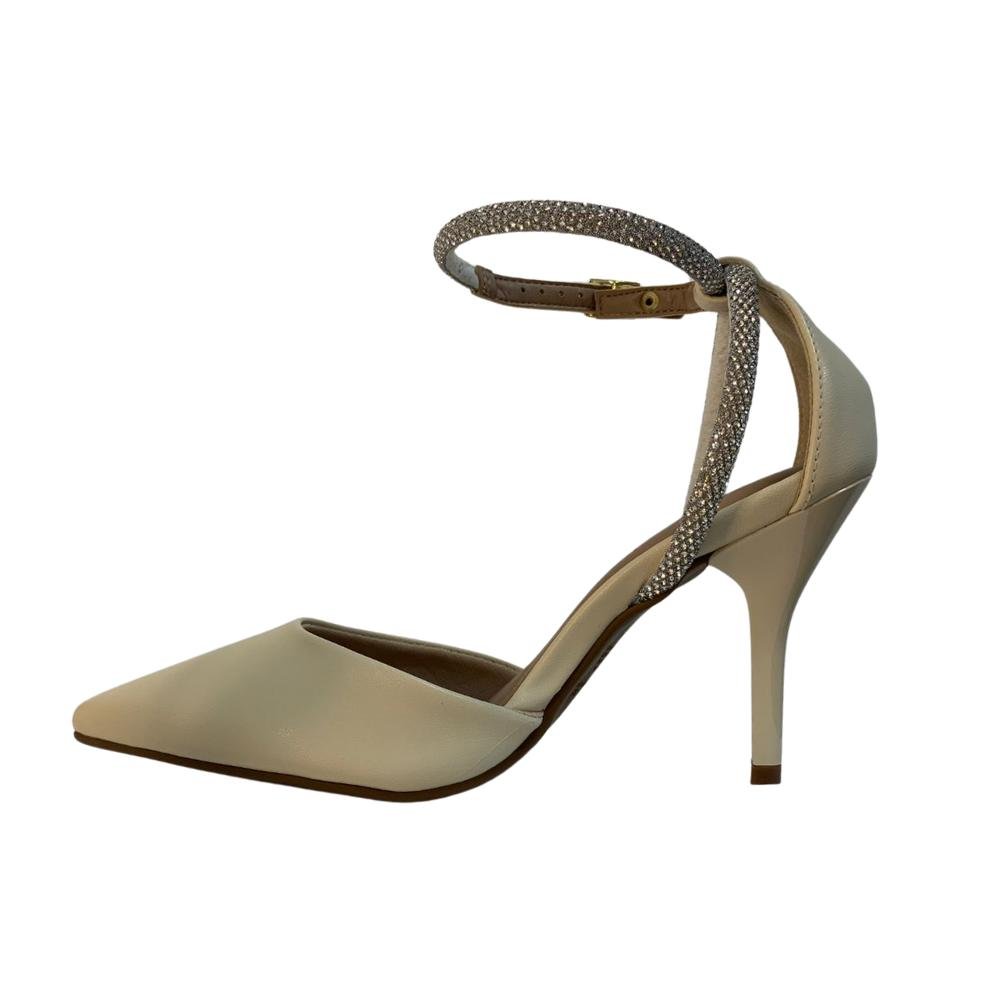 SANDÁLIA BEIRA RIO STRASS REF: 4122.1490 FEMININO Creme/Cristal/Silver 2
