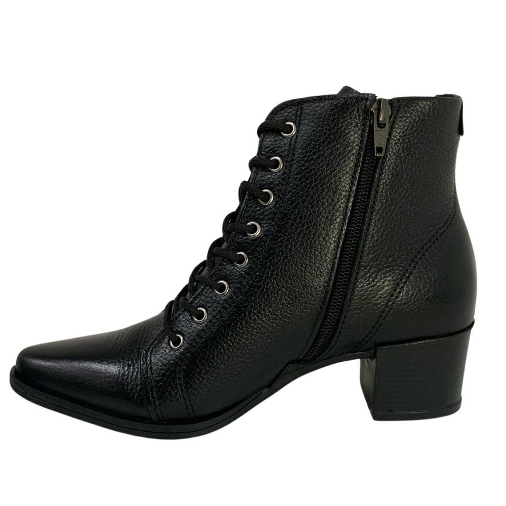 BOTA PEGADA VERONA SALTO BAIXO REF: 280503 FEMININO Preto 2