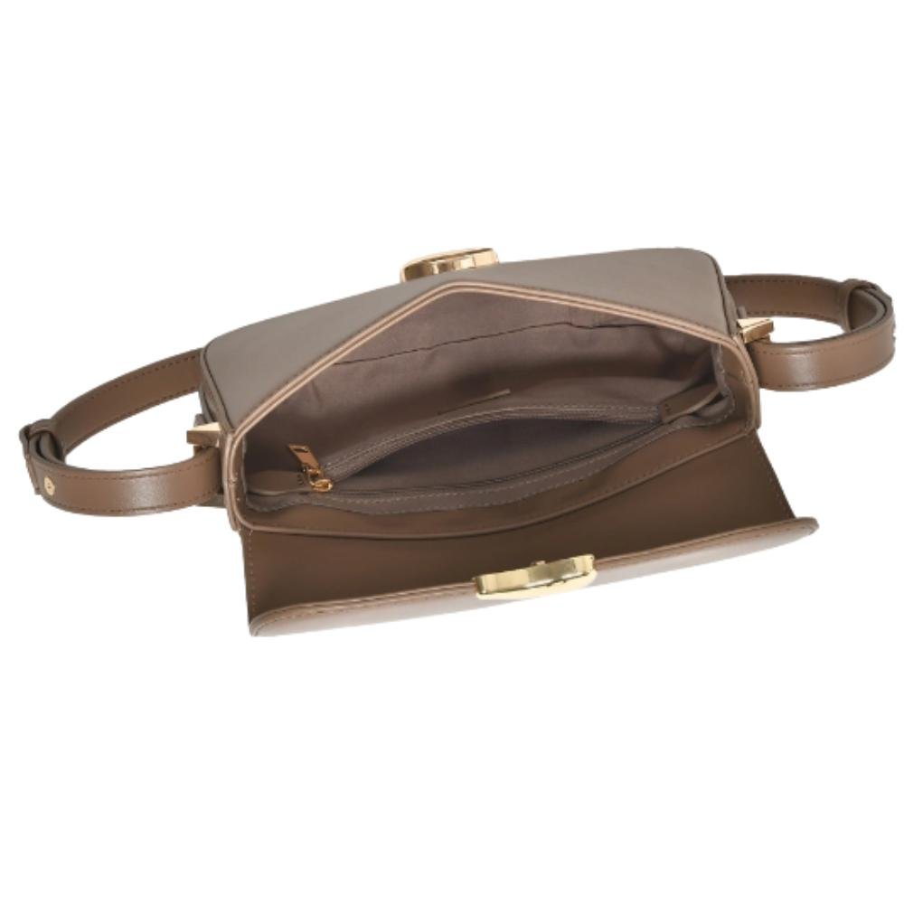 BOLSA VIA MARTE SHOULDER BAG REF: B1-213-01 FEMININO Marrom 4