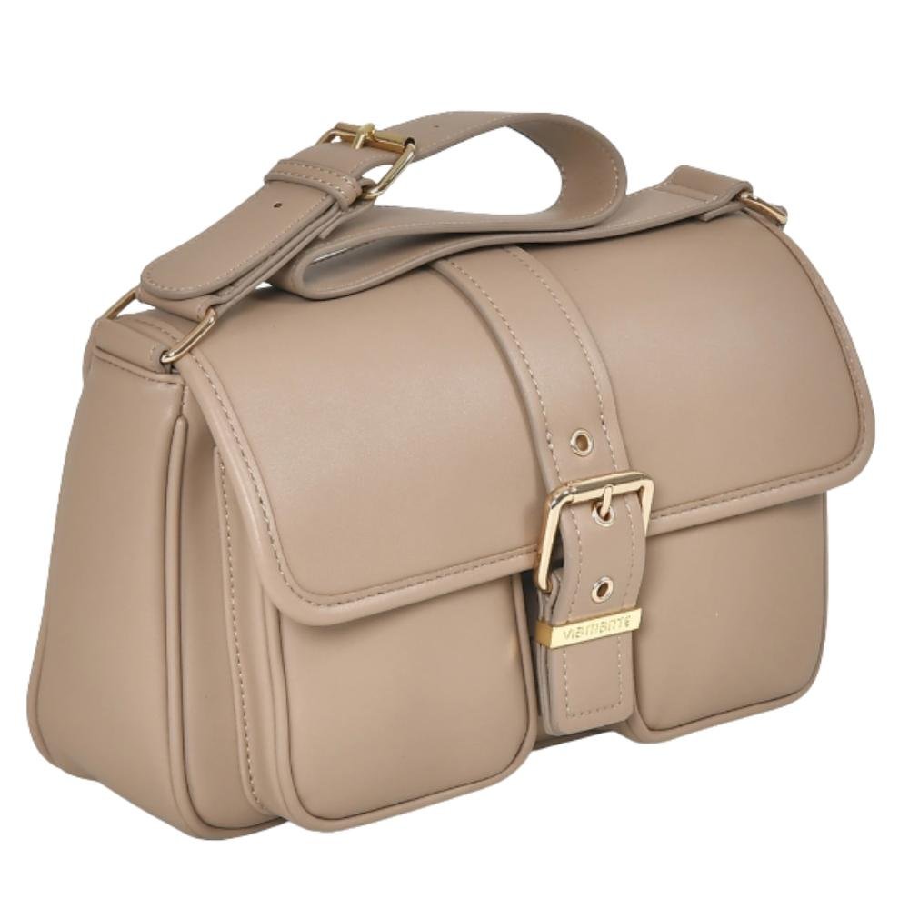 BOLSA VIA MARTE BOLSOS REF: B2606-01 FEMININO Marrom 3