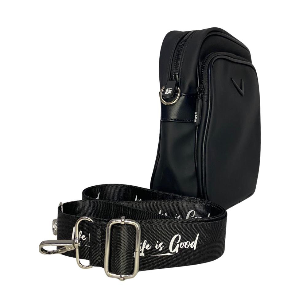 BOLSA ZETI OMBRO REF: ZT1964 FEMININO Preto 2