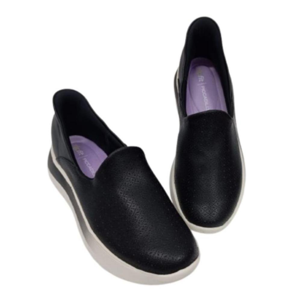 TÊNIS PICCADILLY CALCE FÁCIL REF: 925001 FEMININO Preto/Off White 3