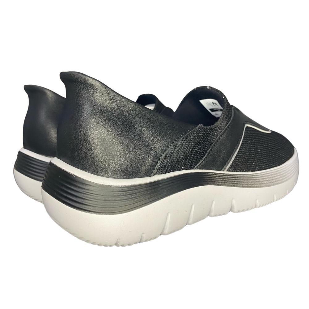 TÊNIS PICCADILLY CALCE FÁCIL REF: 925004 FEMININO Preto/Prata 4