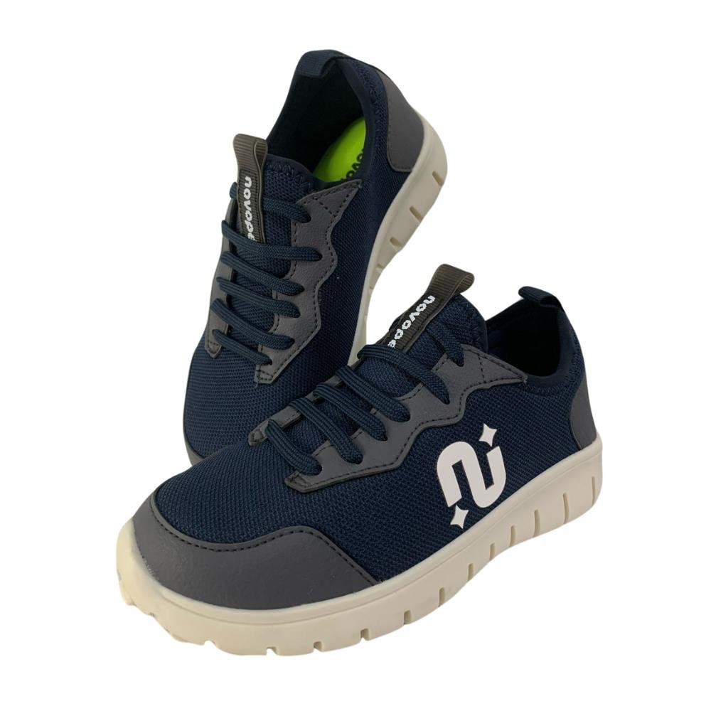 TÊNIS NOVOPE CALCE FACIL REF: 10001279. MENINO Marinho/Off White 3