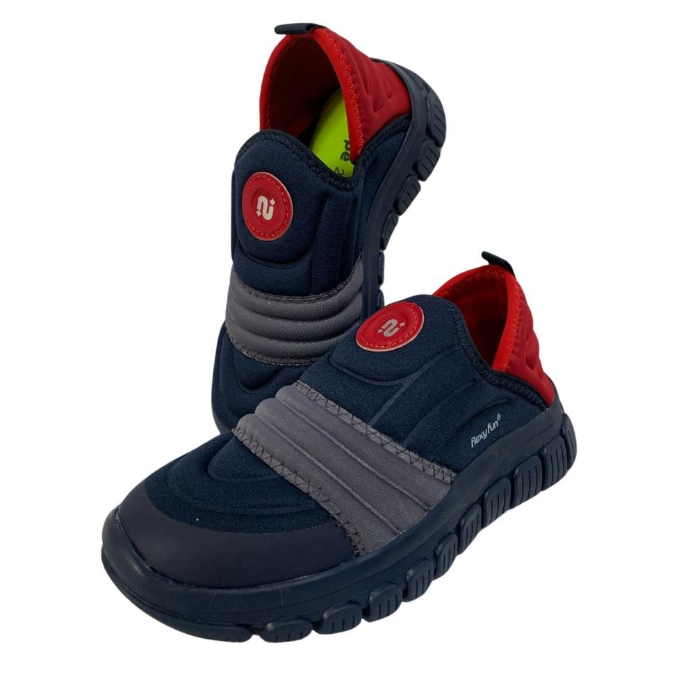 TÊNIS NOVOPE CALCE FÁCIL REF: 99001286 INFANTIL Marinho/Vermelho 3