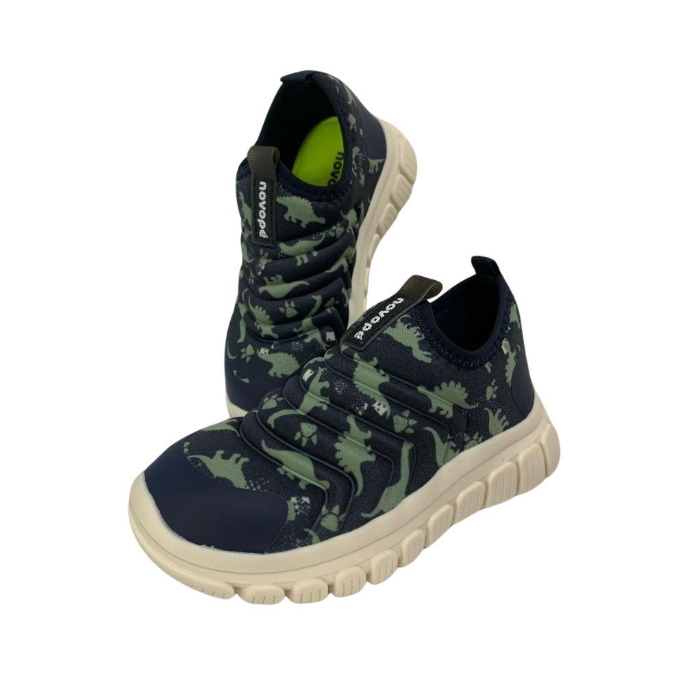 TÊNIS NOVOPE DINO CALCE FÁCIL REF: 99001125 MENINO Verde 3