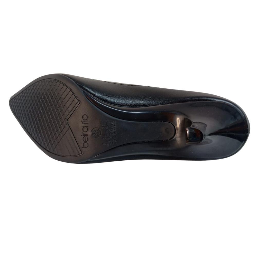 SAPATO BEIRA RIO SALTO BAIXO REF: 4076.1316 FEMININO Preto 5