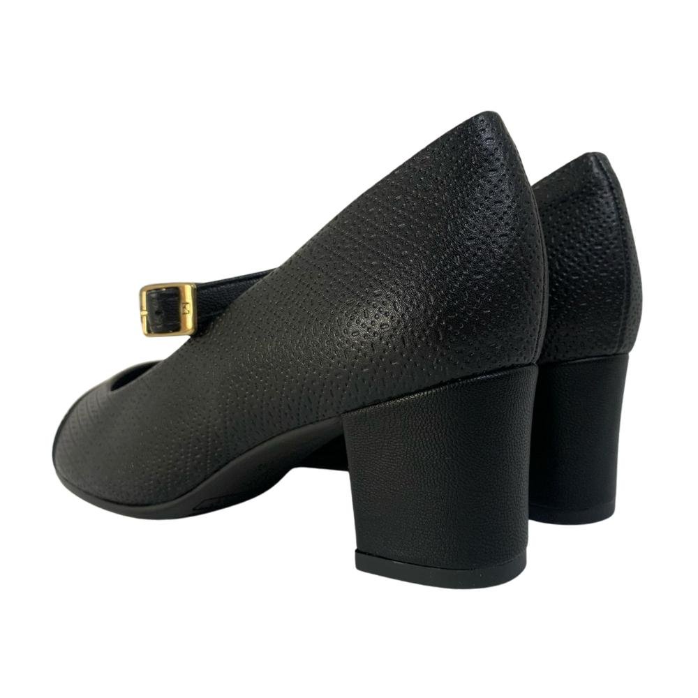 SAPATO PICCADILLY SALTO BAIXO REF: 110186 FEMININO Preto 4
