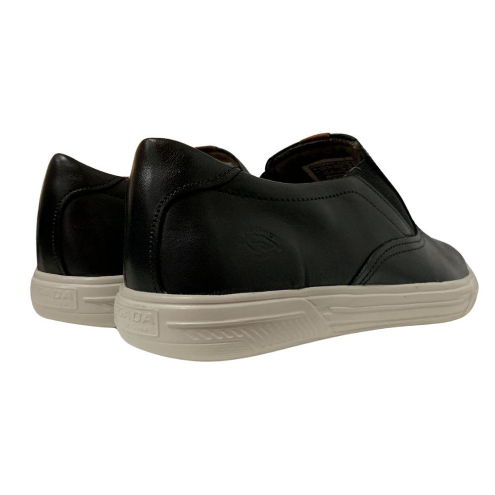 SAPATÊNIS PEGADA CALCE FÁCIL REF: 110402 MASCULINO Preto/Conhaque 4