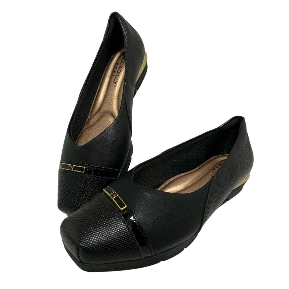 SAPATO PICCADILLY CALCE FÁCIL REF: 147319 FEMININO Preto 3