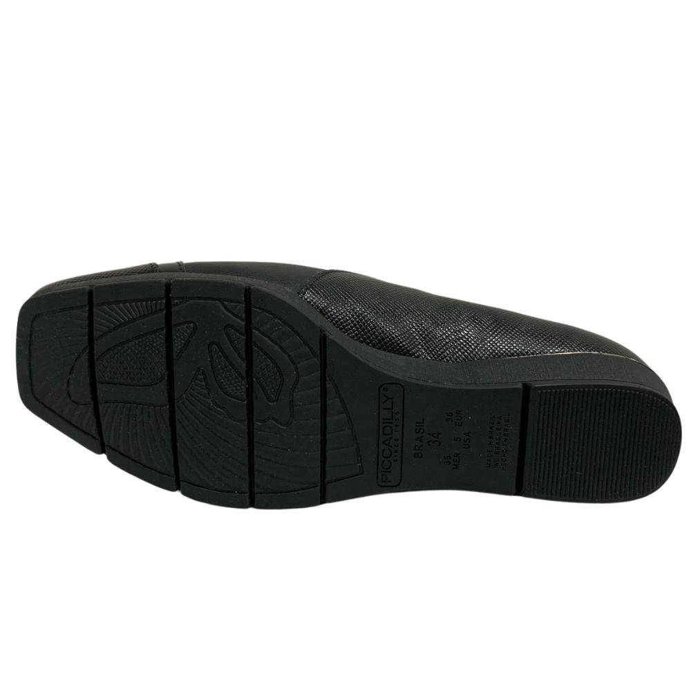 SAPATO PICCADILLY CALCE FÁCIL REF: 147319 FEMININO Preto 5