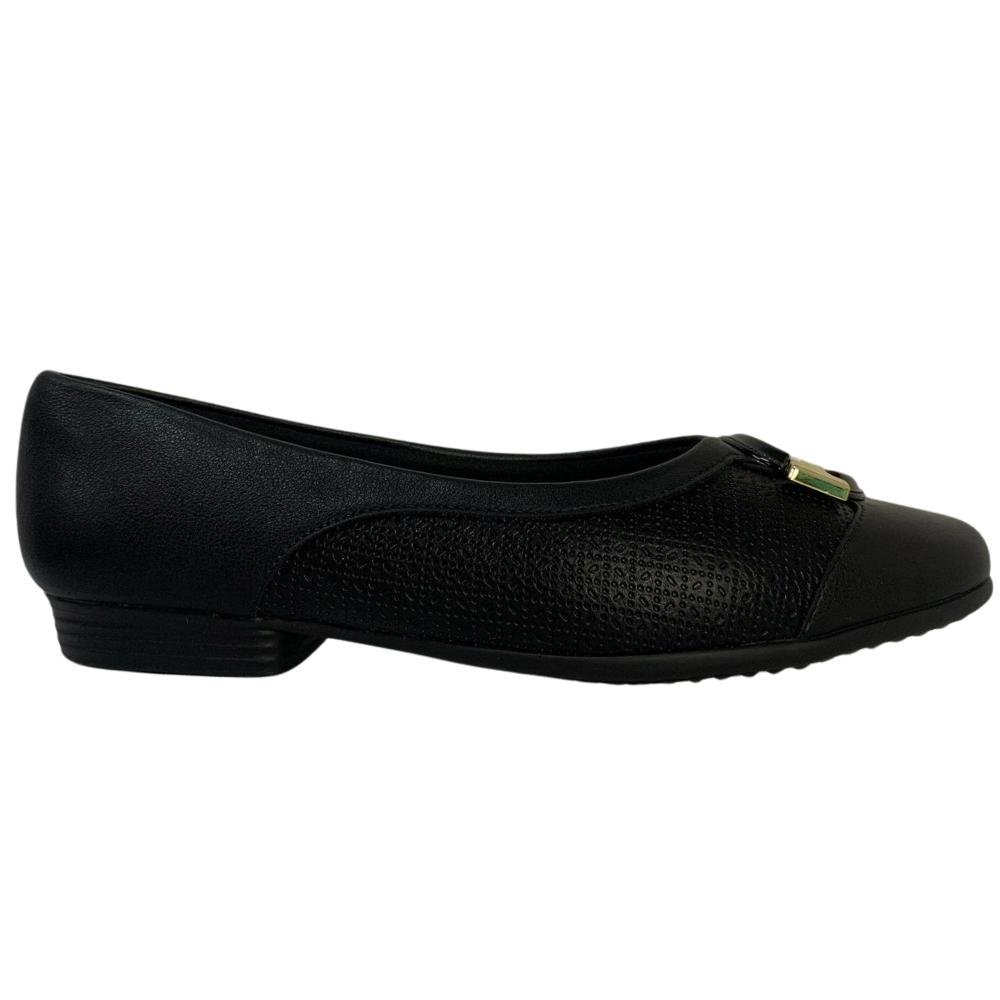 SAPATO PICCADILLY CALCE FÁCIL REF: 250248 FEMININO Preto 1
