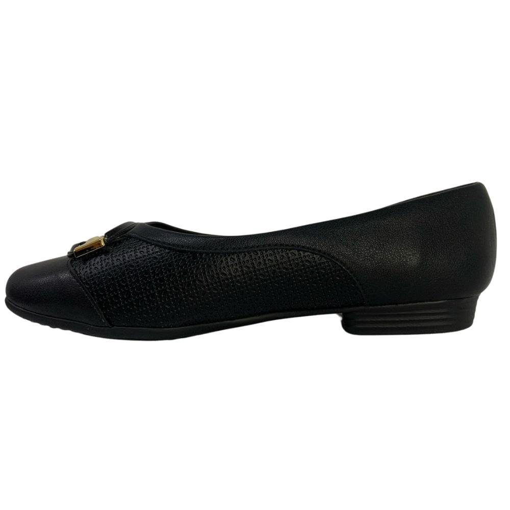 SAPATO PICCADILLY CALCE FÁCIL REF: 250248 FEMININO Preto 2