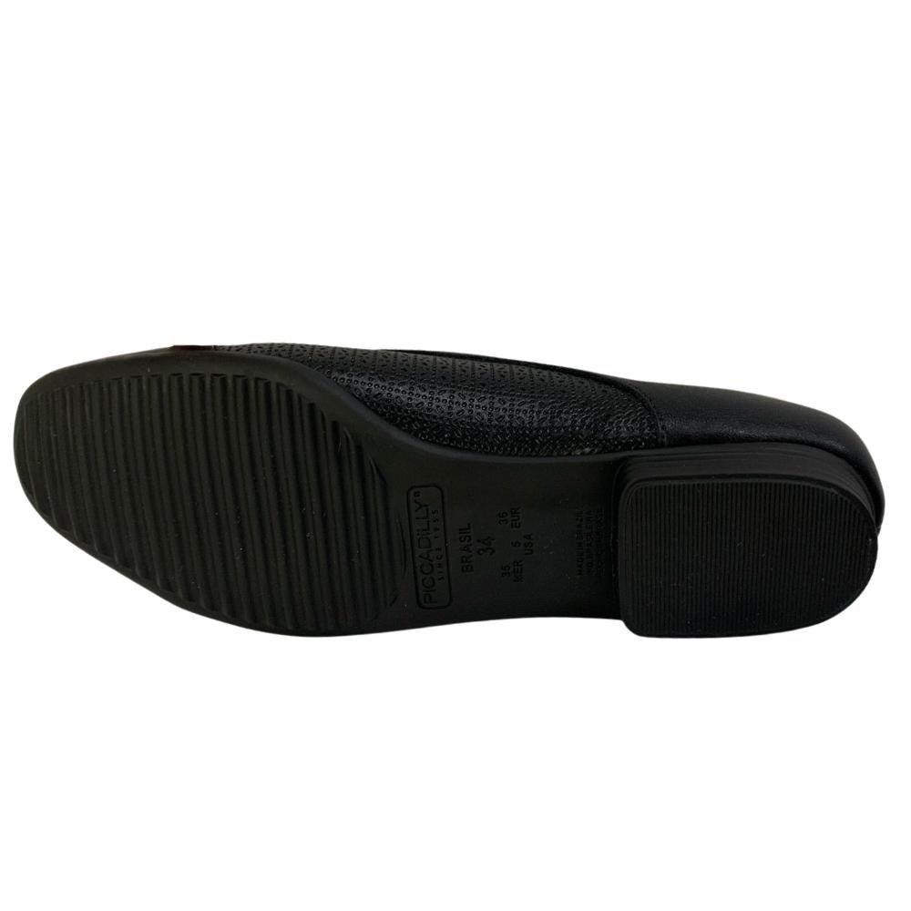 SAPATO PICCADILLY CALCE FÁCIL REF: 250248 FEMININO Preto 5