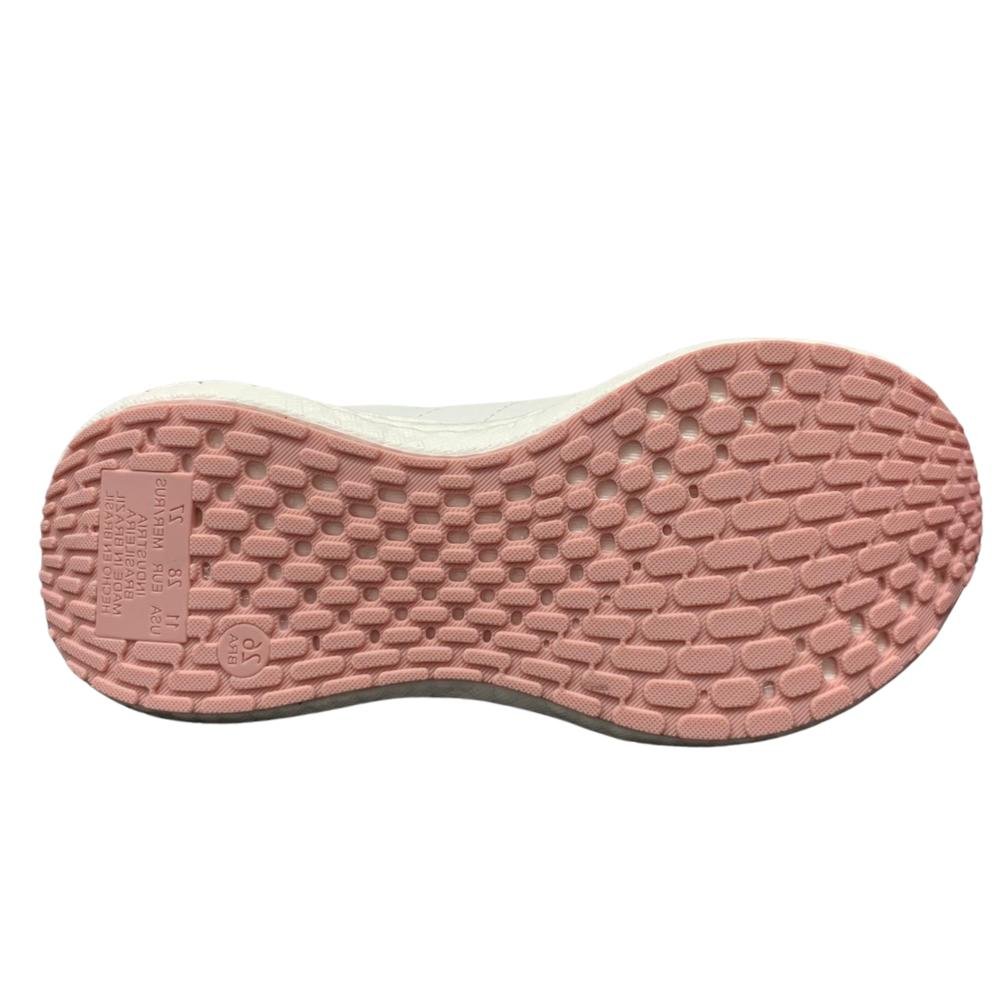 TÊNIS MOLEKINHA CADARÇO ELÁSTICO REF: 2580.102 MENINA Branco/Rosa 5