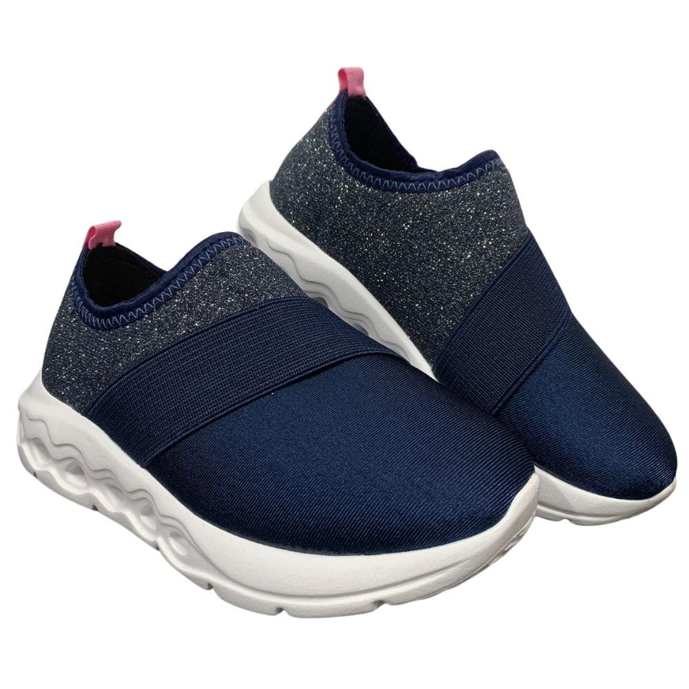 TÊNIS MOLEKINHA CALCE FÁCIL REF: 2588.101 MENINA Marinho/Prata 3