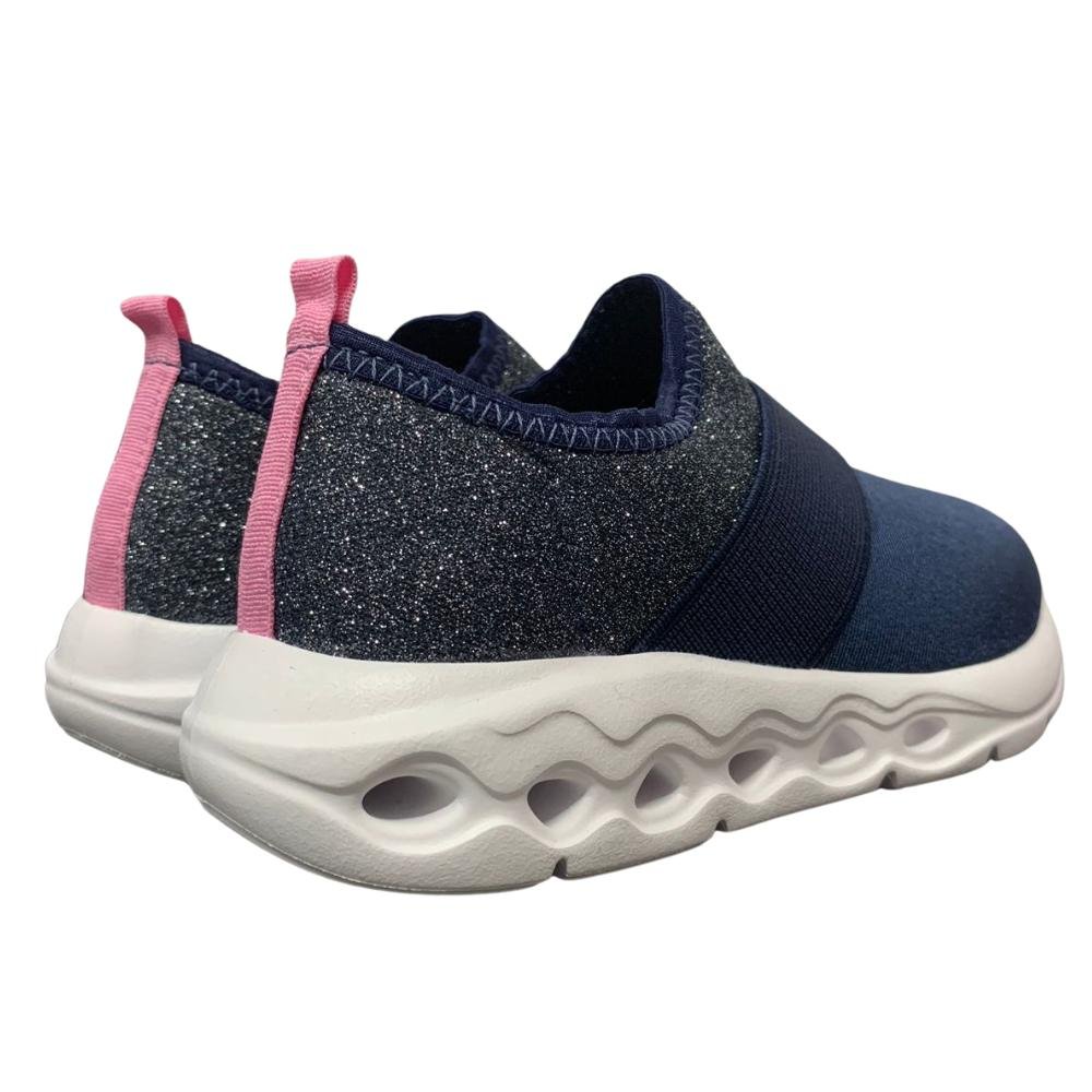 TÊNIS MOLEKINHA CALCE FÁCIL REF: 2588.101 MENINA Marinho/Prata 4