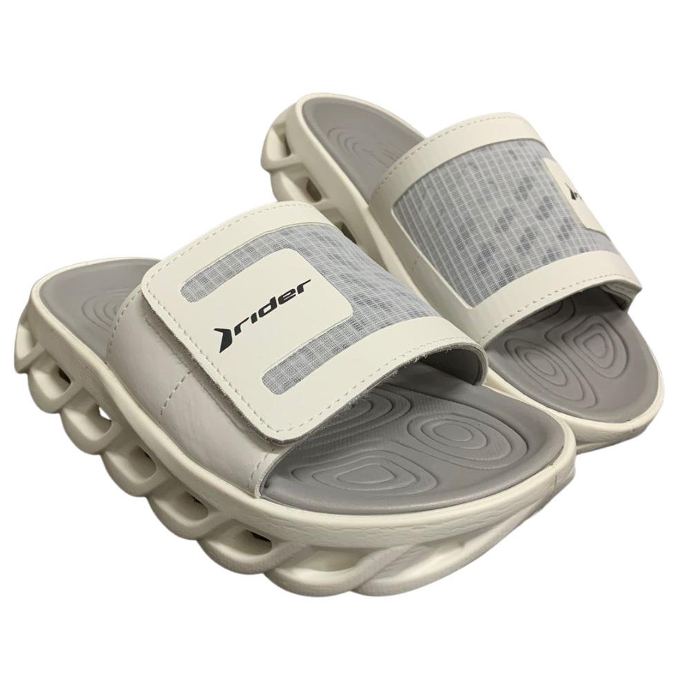 CHINELO RIDER R POWER TIRA LARGA REF: 12444 MASCULINO Branco/Cinza 3