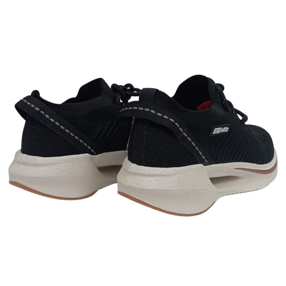 TÊNIS ACTVITTA SLIP ON REF: 4839.205 FEMININO Preto/Caramelo 4