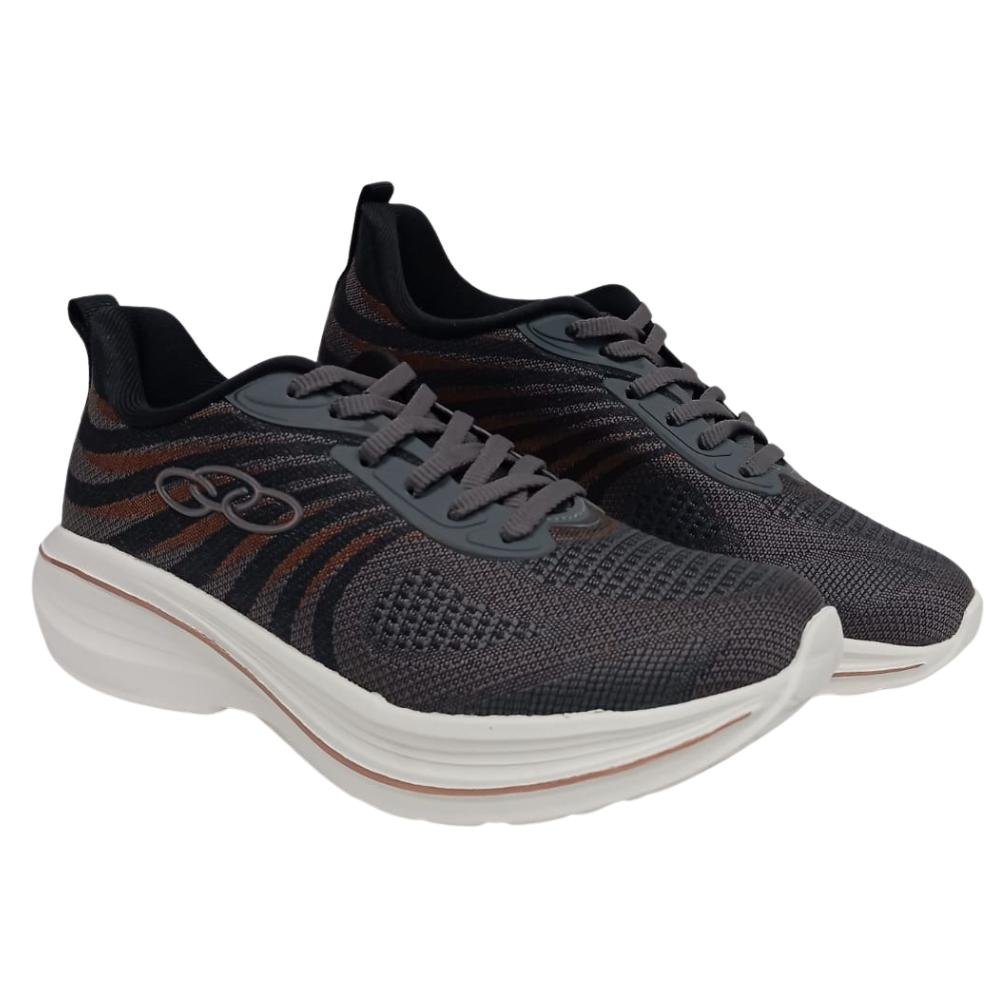 TÊNIS OLYMPIKUS BRUMA CADARÇO REF: 43632407 FEMININO Chumbo 3
