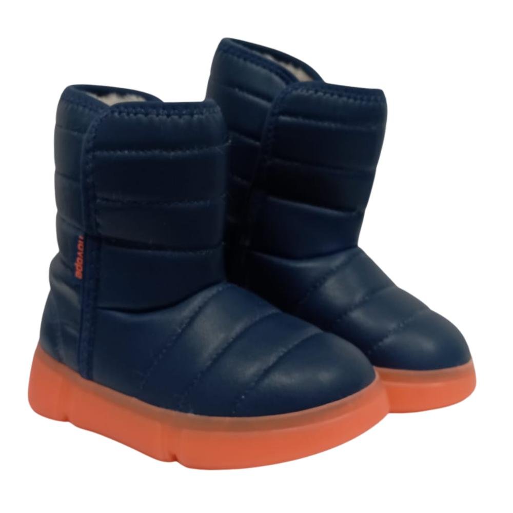 BOTA NOVOPE LED CALCE FÁCIL REF:50001371 MENINO Marinho/Laranja 3