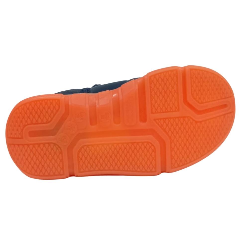 BOTA NOVOPE LED CALCE FÁCIL REF:50001371 MENINO Marinho/Laranja 5