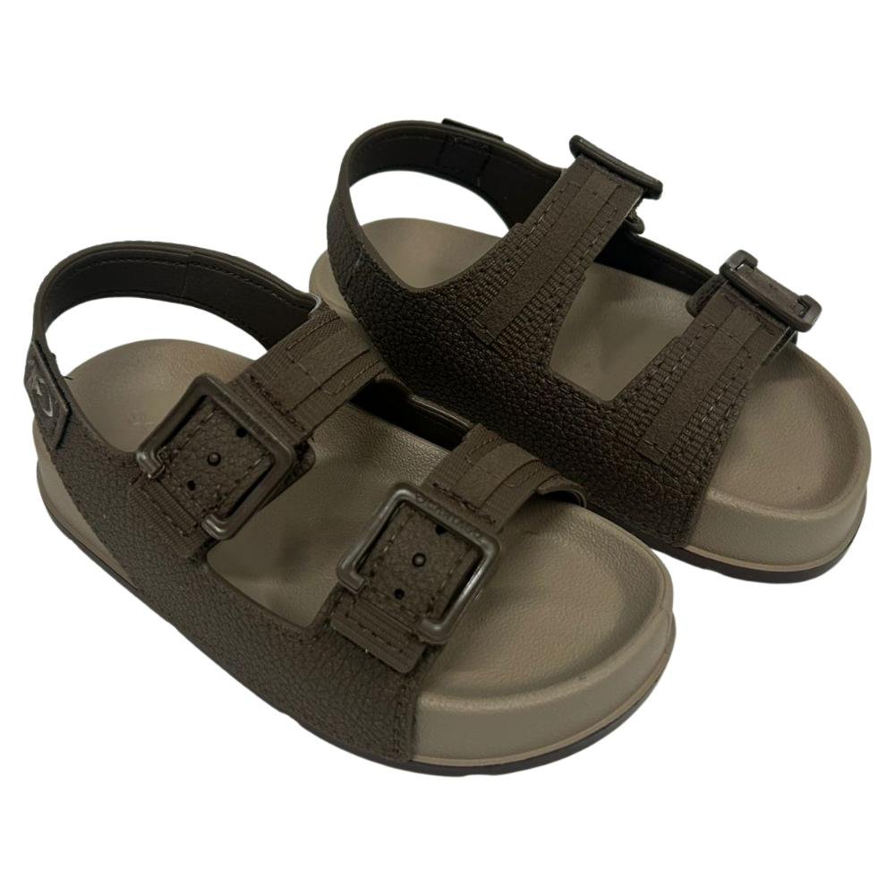 SANDÁLIA CARTAGO ANTIDERRAPANTE REF: 12418 MENINO Marrom 3