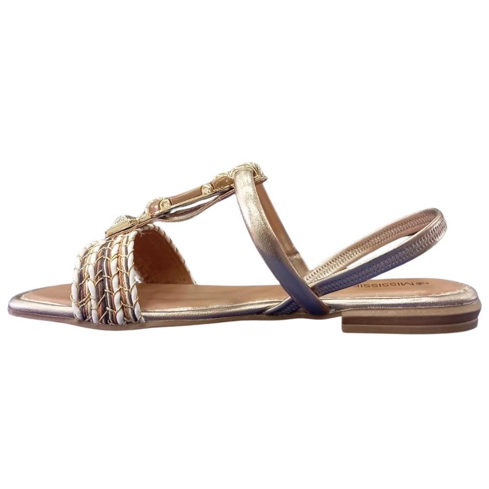 SANDÁLIA MISSISSIPI CASUAL REF: MF302 FEMININO Caramelo 2