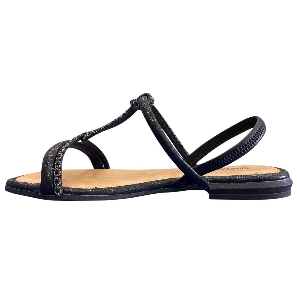 SANDÁLIA MISSISSIPI TIRAS FINAS REF: MF842 FEMININO Preto 2