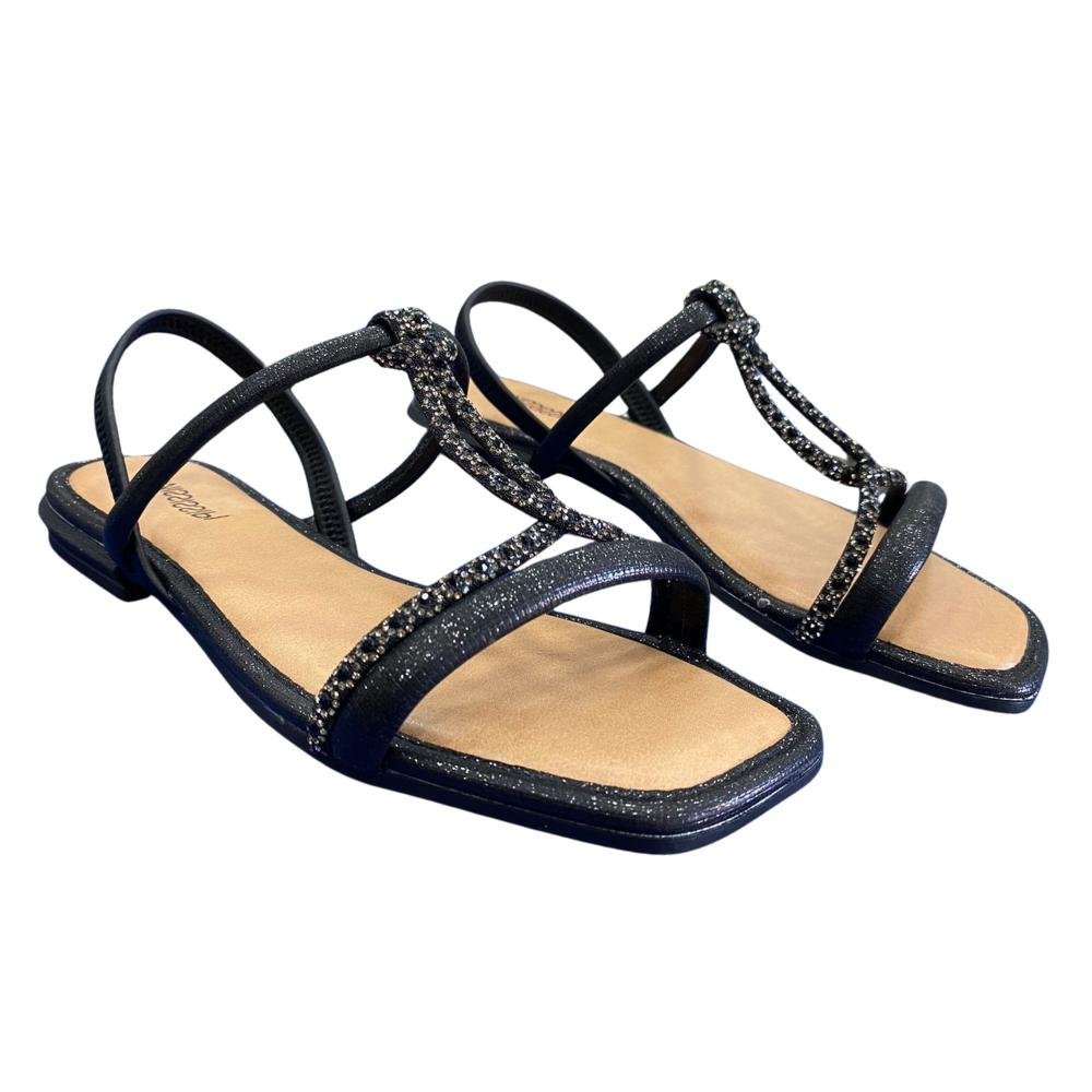 SANDÁLIA MISSISSIPI TIRAS FINAS REF: MF842 FEMININO Preto 3