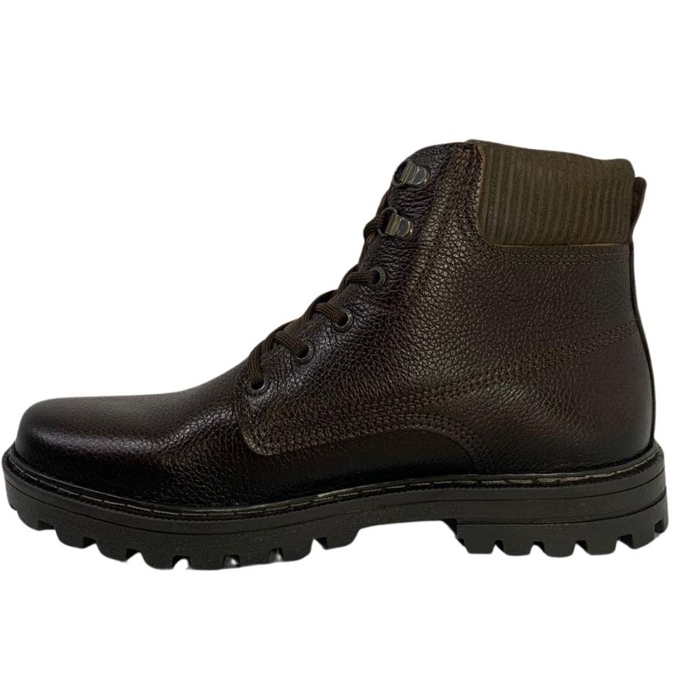 BOTA PEGADA CANO CURTO REF:181502 MASCULINO Café 2