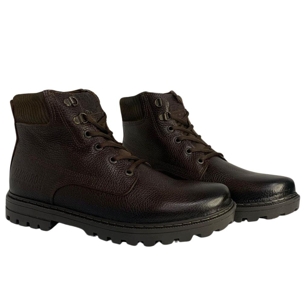 BOTA PEGADA CANO CURTO REF:181502 MASCULINO Café 3