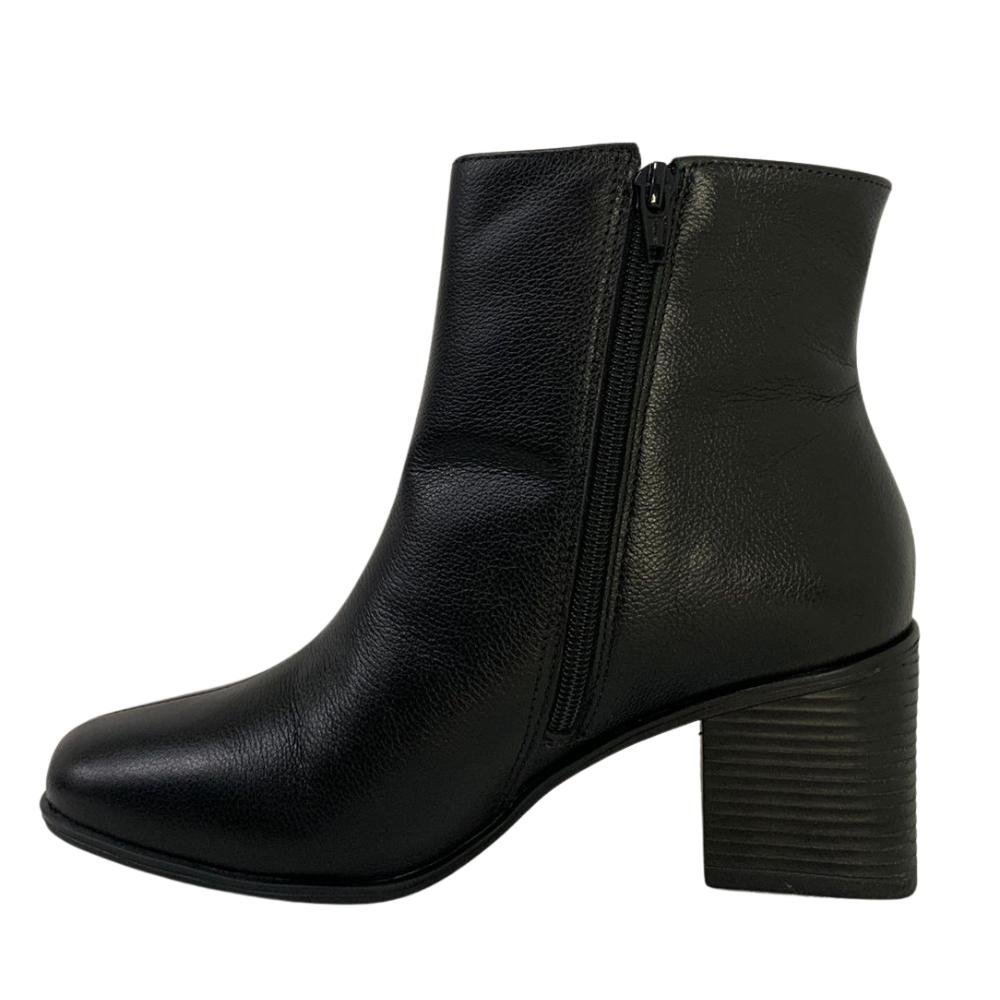 BOTA VIA MARTE ZÍPER REF: 22400201 FEMININO Preto 2