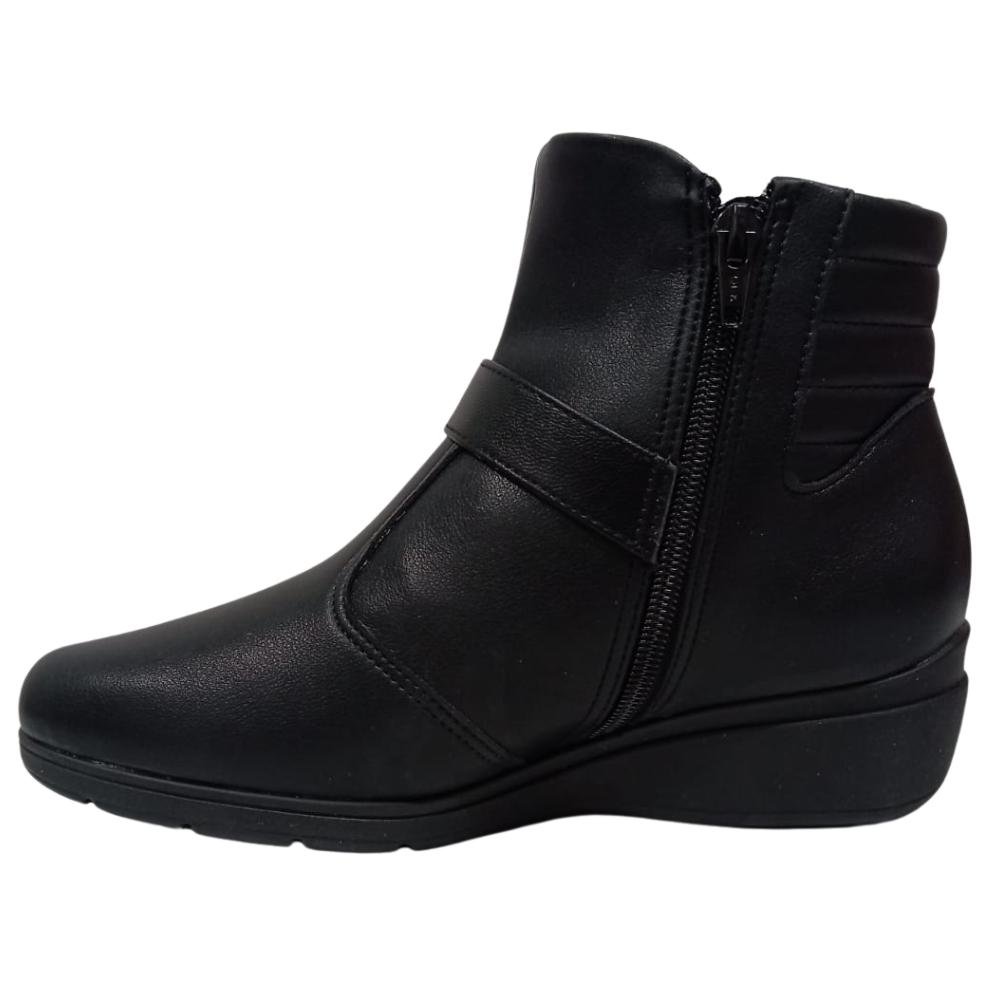 BOTA PICCADILLY ZÍPER REF: 117107 FEMININO Preto 2