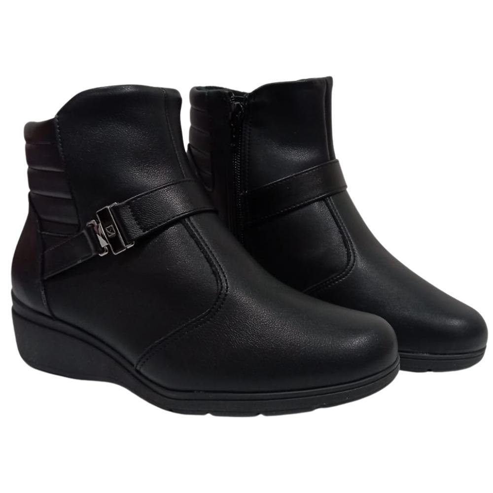 BOTA PICCADILLY ZÍPER REF: 117107 FEMININO Preto 3