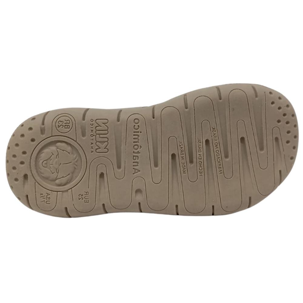 SANDÁLIA KLIN TIC TAC CALCE FÁCIL REF: 171264 MENINO Palha/Verde 5