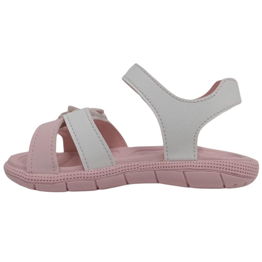 SANDÁLIA KLIN FLOR CALCE FÁCIL REF: 171259 MENINA Branco/Rosa Claro 2
